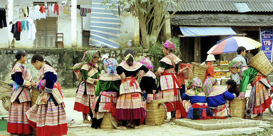 Flower Hmong Women 02 Photograph by Rick Piper Photography