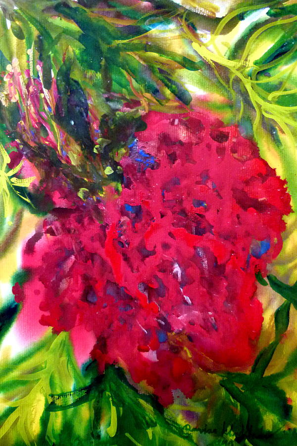 Flower In The Garden Painting by Wanvisa Klawklean