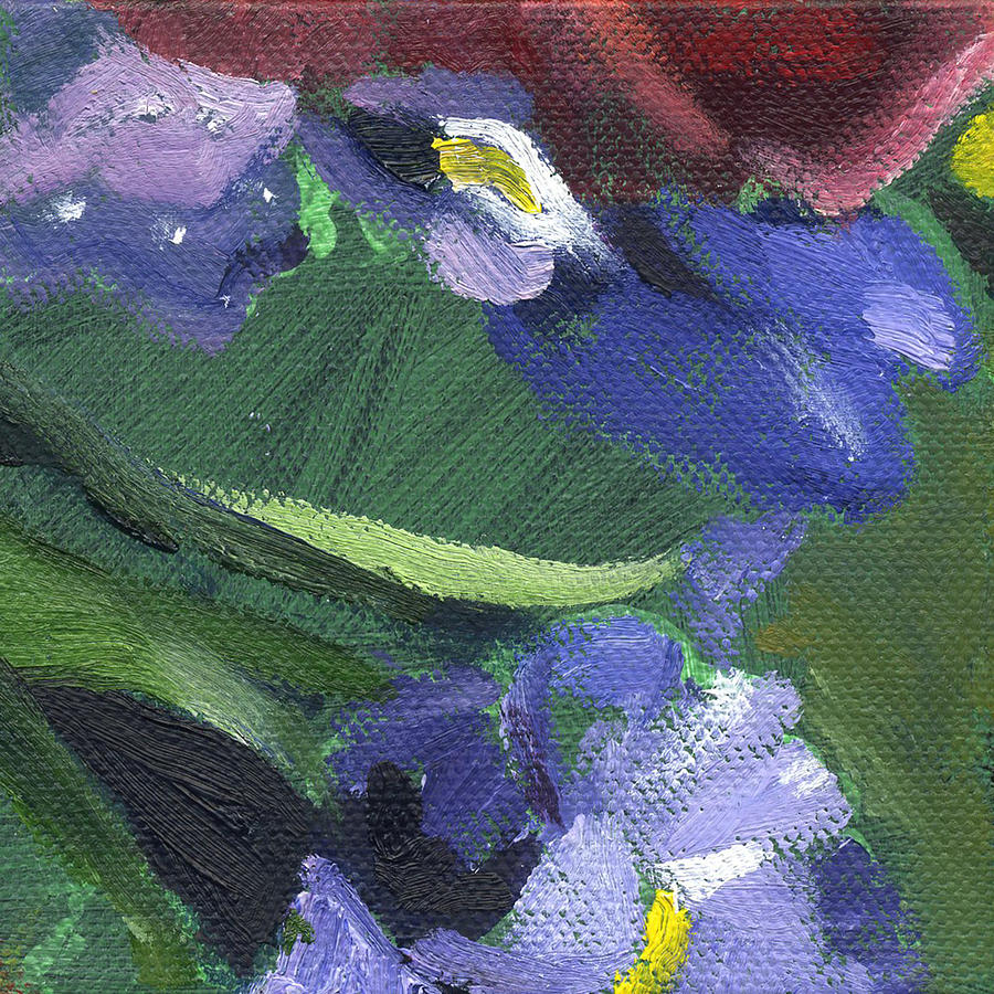 Flower Iris 1 Painting by Kathleen Barnes