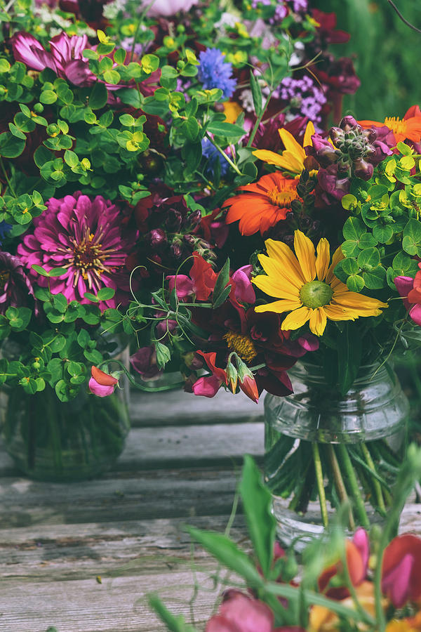 Flower Jars Photograph