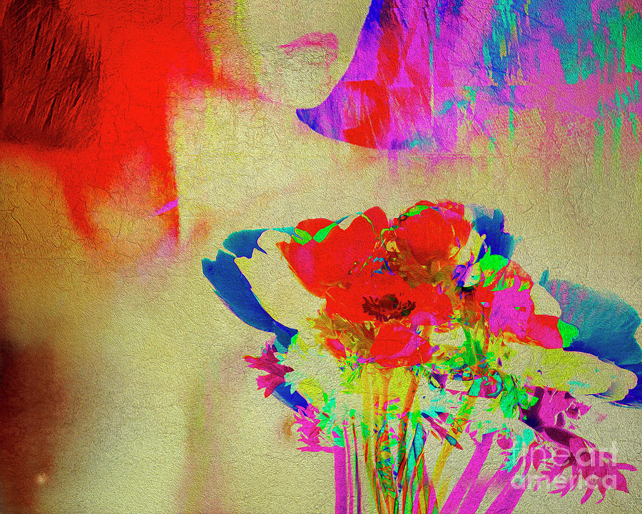 Flower Lady Digital Art by Edmund Nagele FRPS