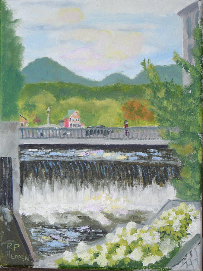 Flower Lake Falls  Painting by Robert P Hedden