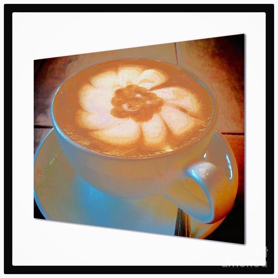 Flower Latte Art  Photograph by Susan Garren