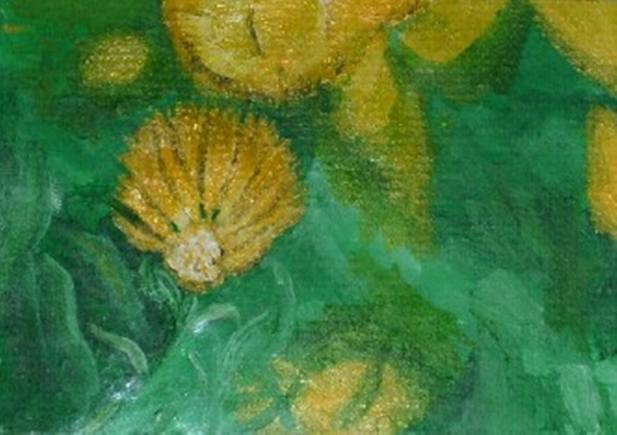 Flowers Still Life Painting - Flower by Leslye Miller