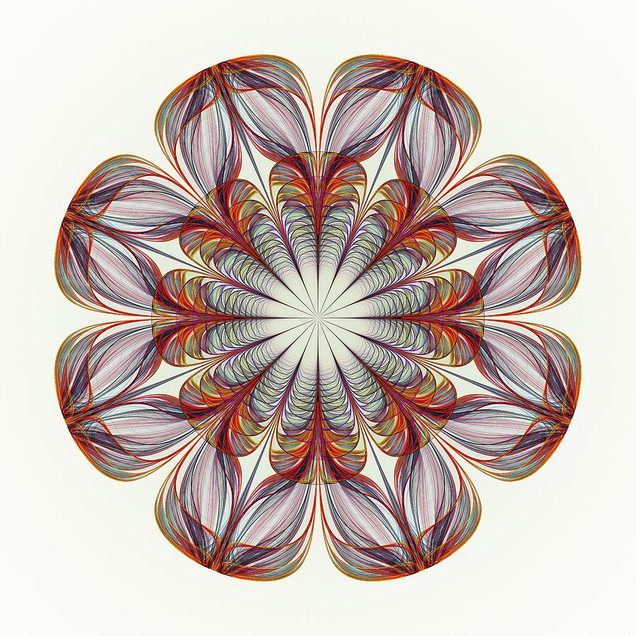 Flower Mandala Digital Art by Anastasiya Malakhova