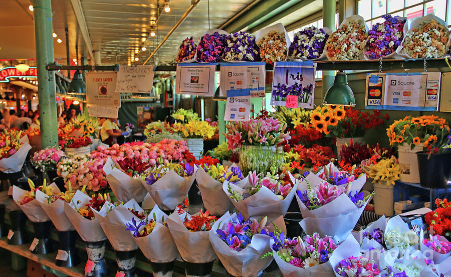 Flower Market  2408 Photograph by Jack Schultz