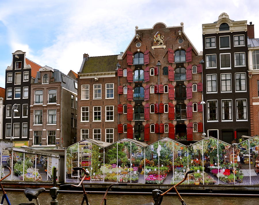 Holland Photograph - Flower Market Amsterdam by Caroline Reyes-Loughrey