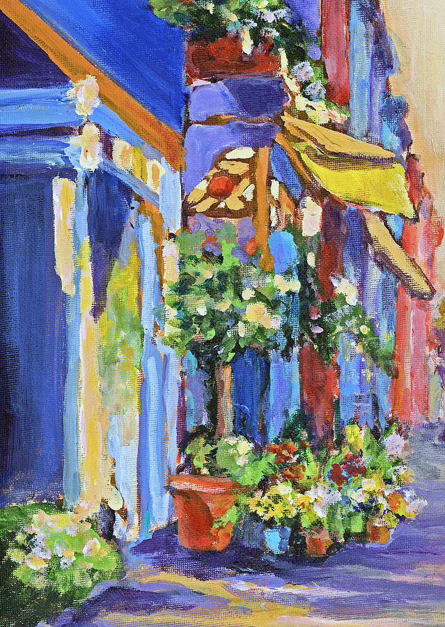 Flower Market Painting by Elise Ritter
