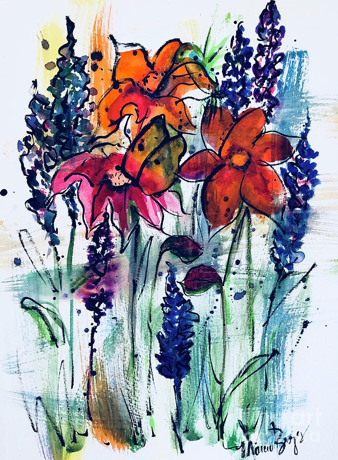Flower Medley Painting by Marcia Breznay