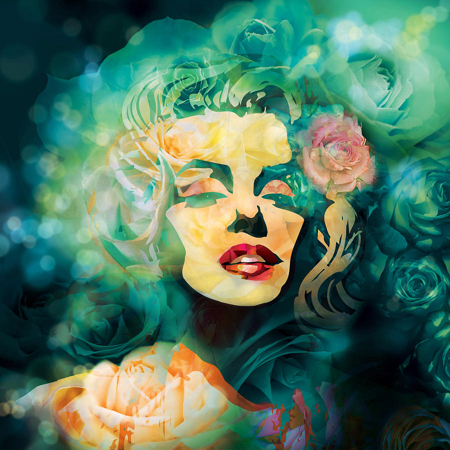 Marilyn Monroe Painting - Flower Marilyn by Irina Effa