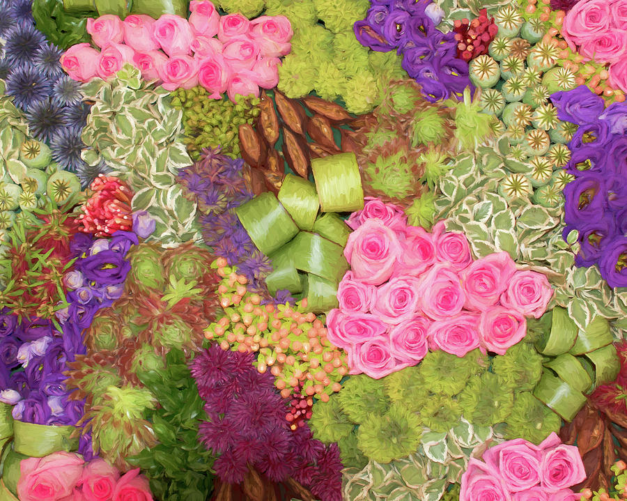 Flower Montage Digital Art by Roy Pedersen
