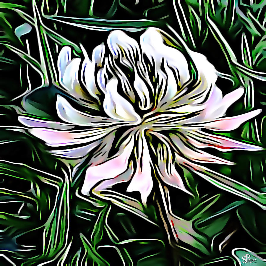 Nature Digital Art - Flower of Courage by Pamela Storch