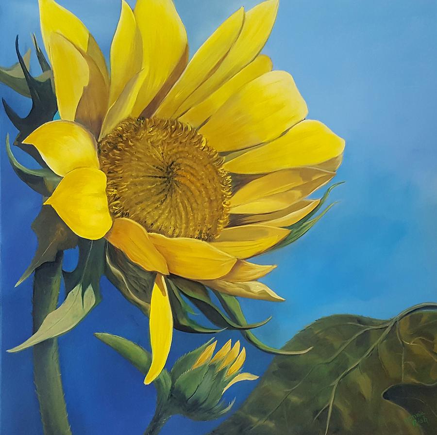 Flower of the Sun  Painting by Connie Rish