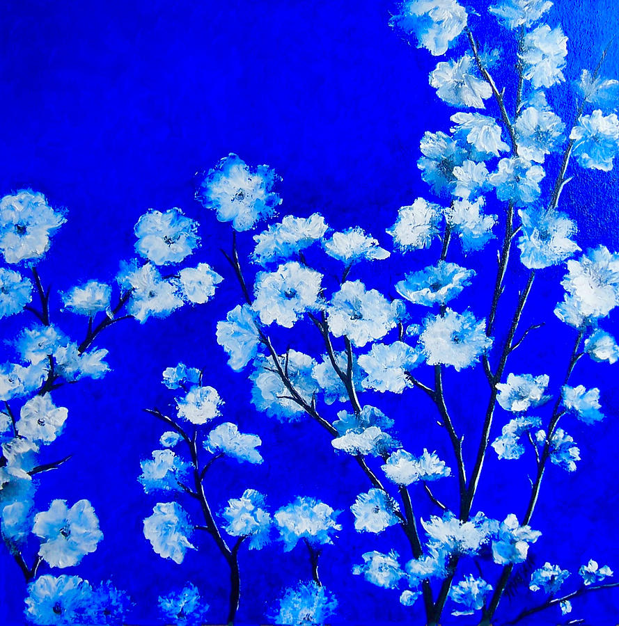Flower Painting - Flower Painting - Plum Blossom by Jan Matson