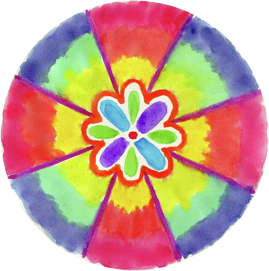 Flower Pinwheel Painting
