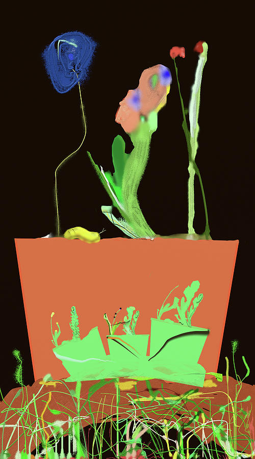 Flower Pot 3 Digital Art by SC Heffner