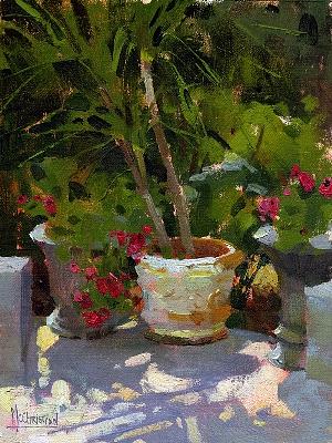 Still Life Painting - Flower Pot by Jennifer McChristian