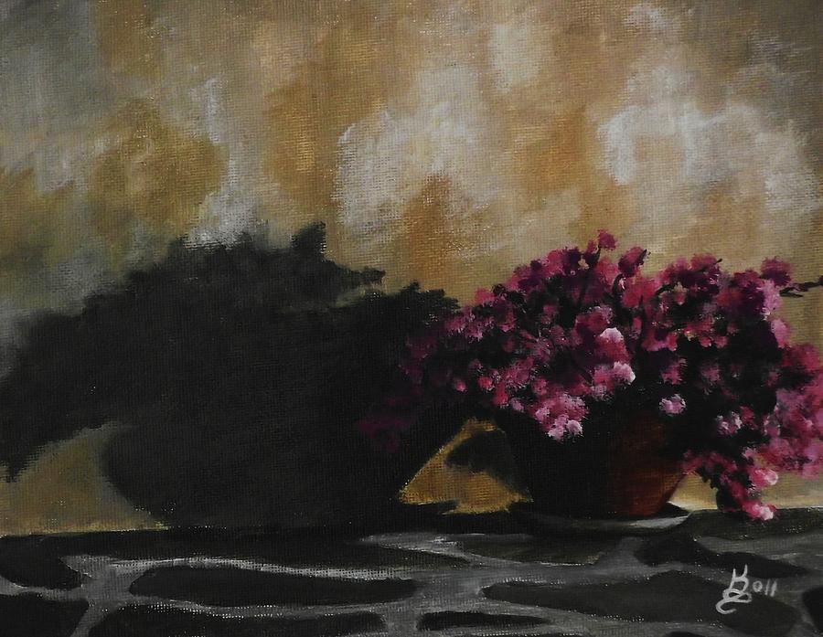 Spring Painting - Flower Pot by Kim Selig