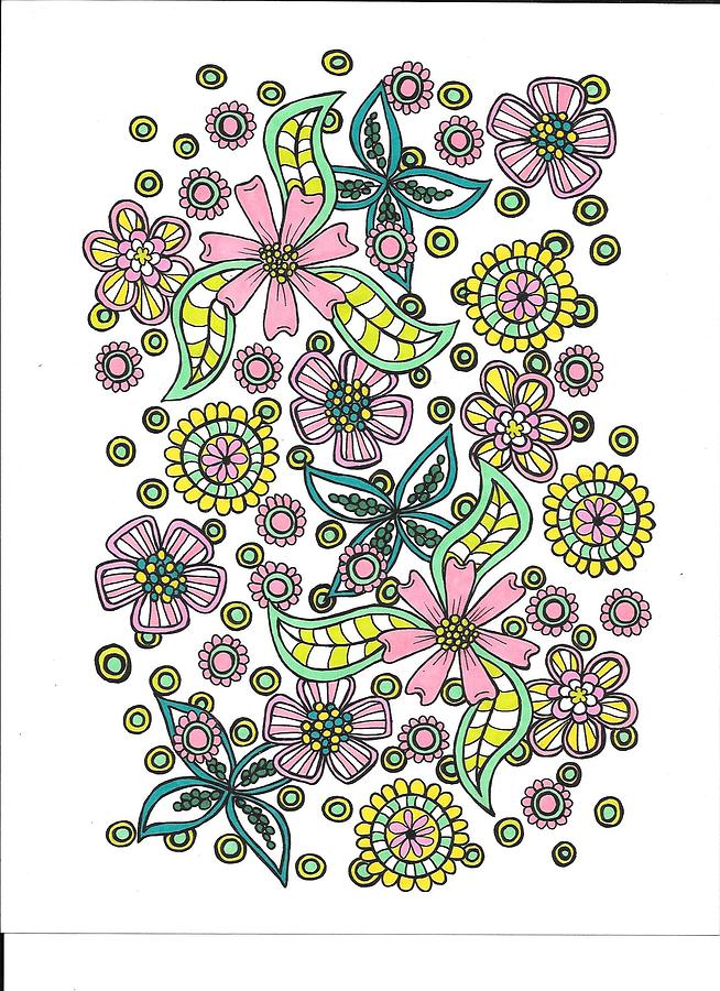 Flower Power 5 by Roberta Dunn Flower Power 5 by Roberta Dunn