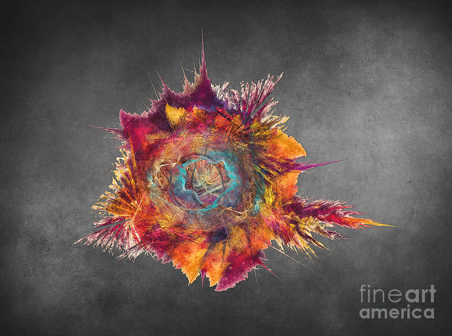 Flower Power Fractal Art Digital Art by Justyna Jaszke JBJart