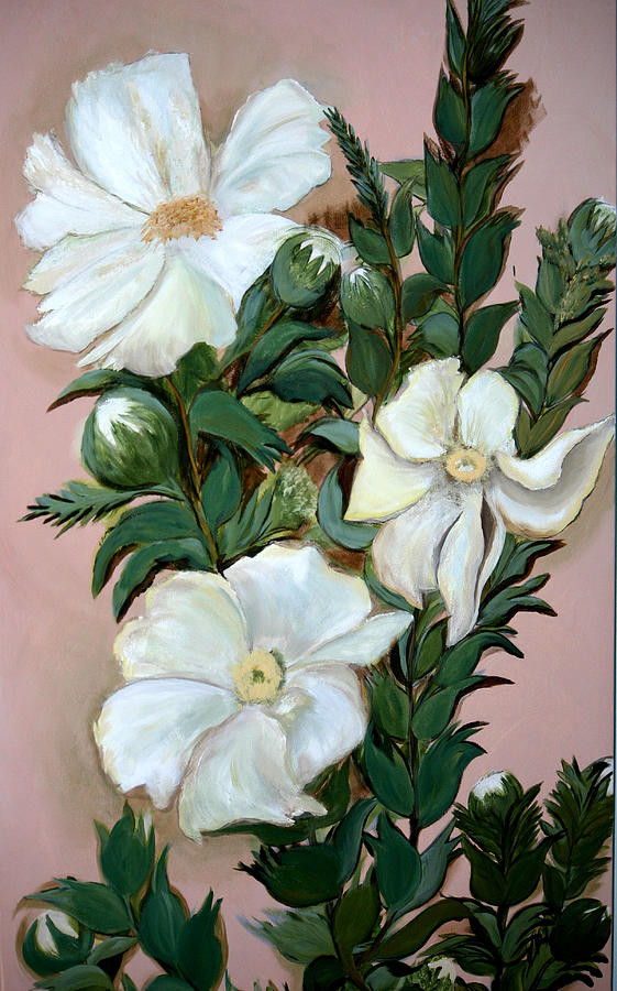 Flower Power Painting by Gigi Desmond