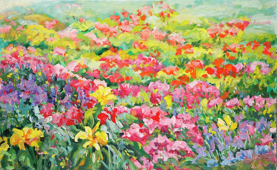 Flower Power Painting by Ingrid Dohm
