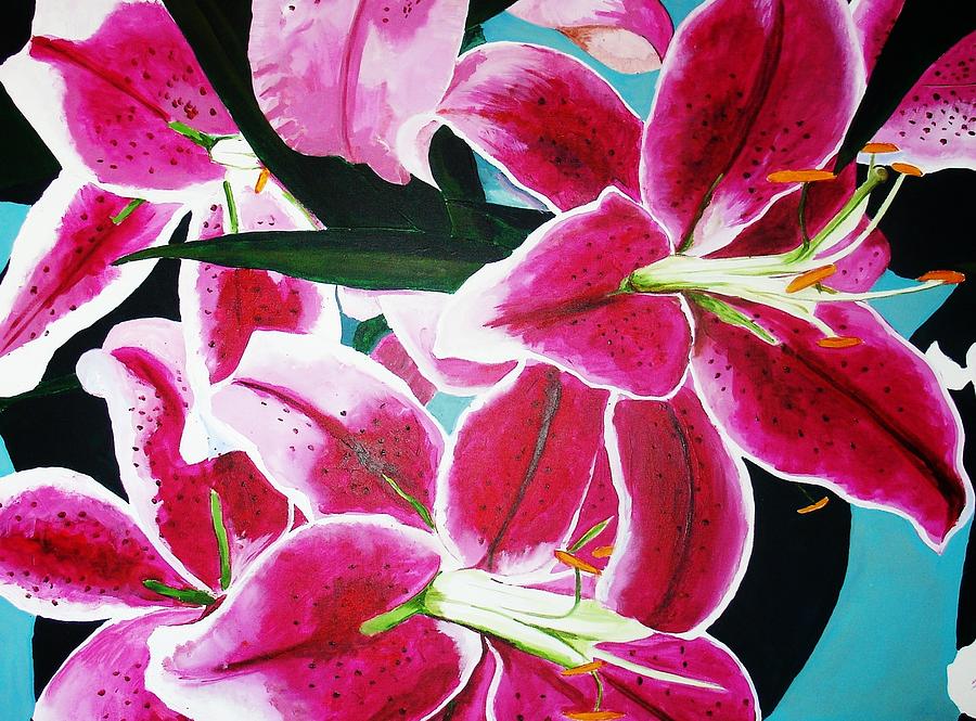 Flower Painting - Flower Power by Jacqui Simpson