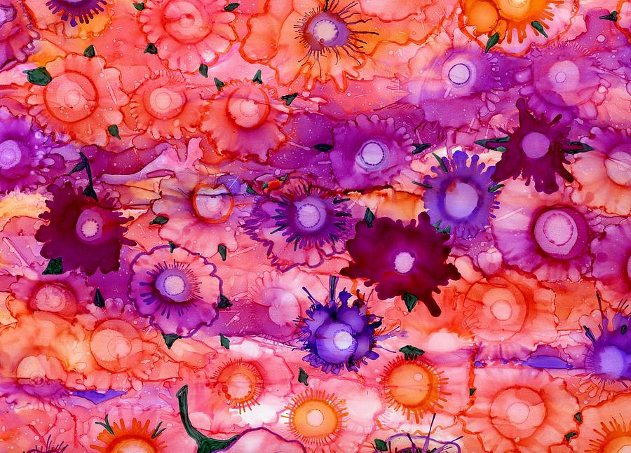 Flower Power Painting by Lyn Hayes