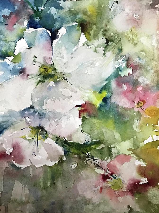 Flower Series  Painting by Robin Miller-Bookhout