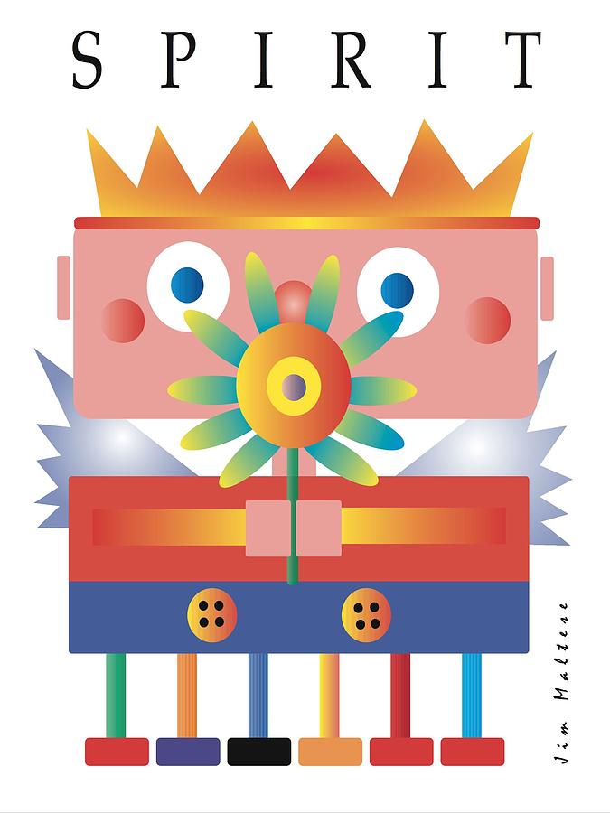 Flowers Digital Art - Flower Spirit by James Maltese Flowers Digital Art - Flower Spirit by James Maltese
