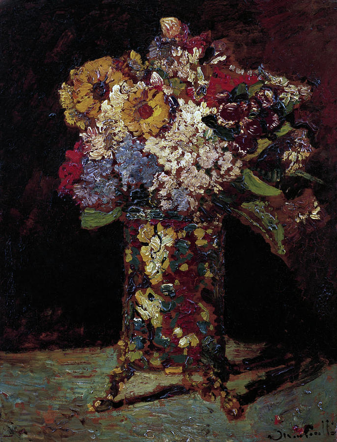 Flower Still Life  Painting by Joseph Thomas Monticelli
