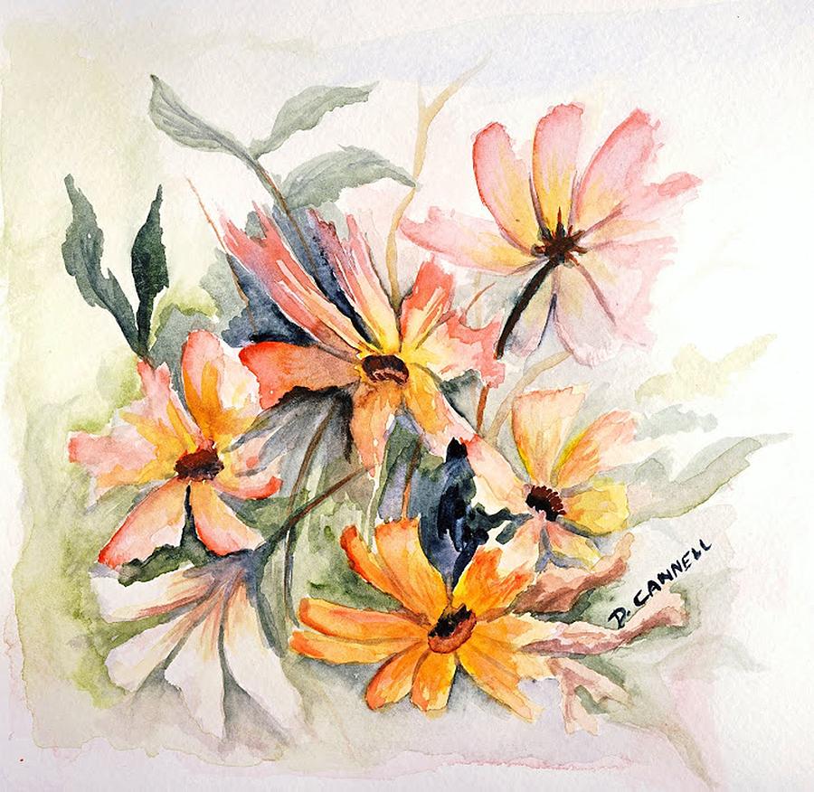 Flower study eighteen Painting by Darren Cannell
