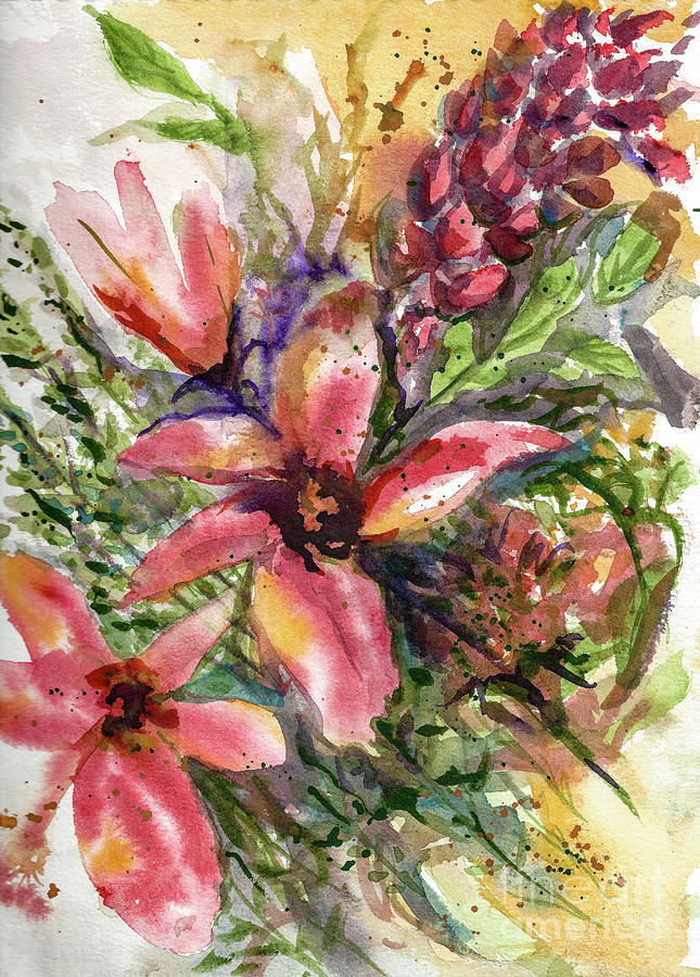 Flower Study Painting by Francelle Theriot