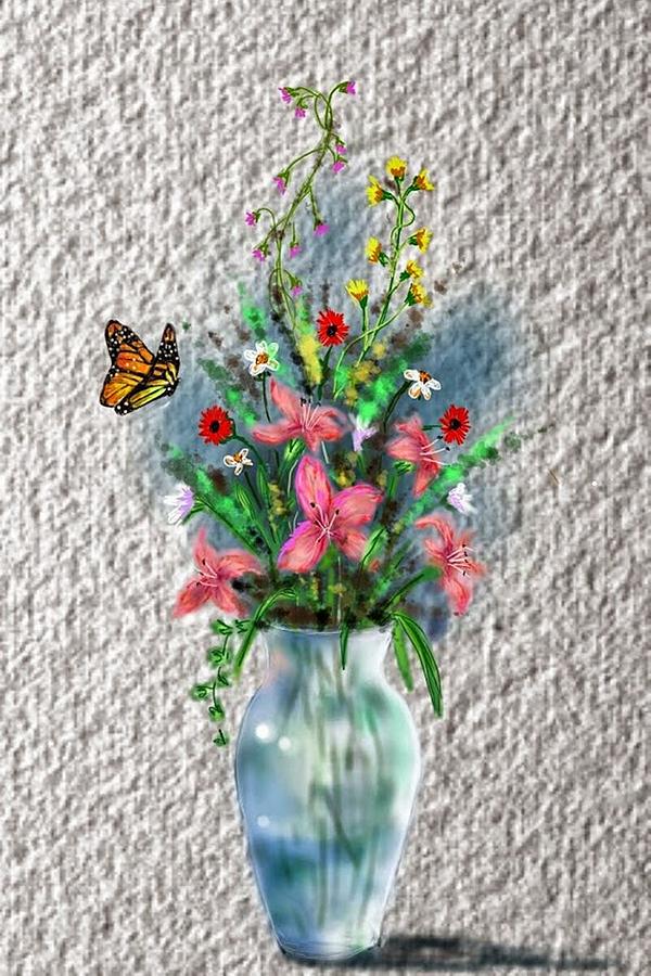 Flower study three Digital Art by Darren Cannell
