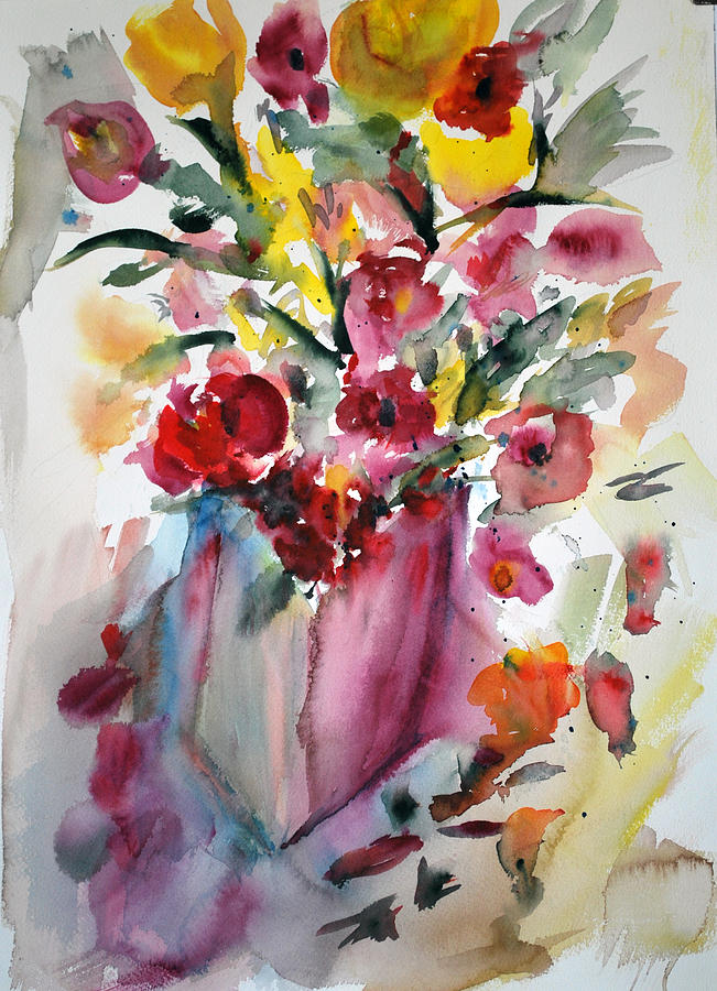 Painting Painting - Flower Study V by Neva Rossi Painting Painting - Flower Study V by Neva Rossi
