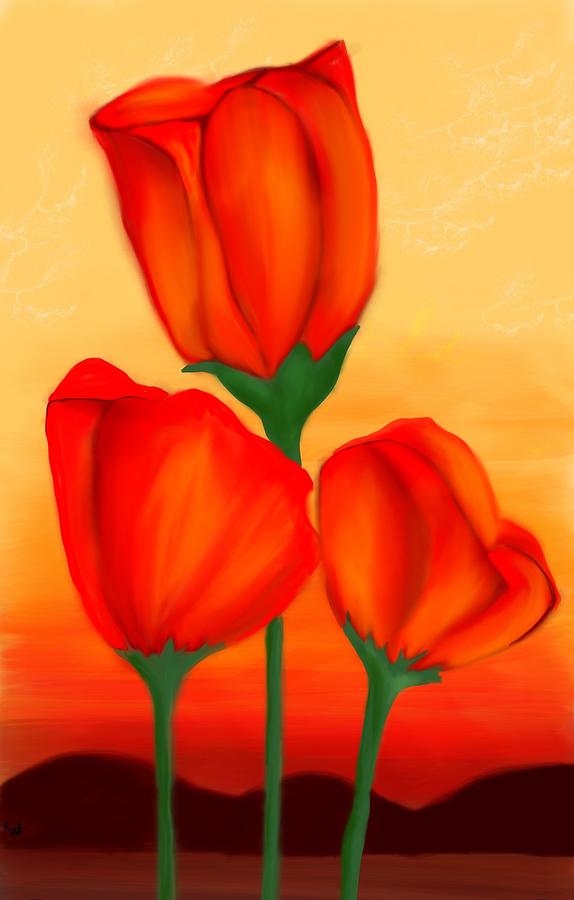 Flower Sunsetter Digital Art by Kathleen Hromada