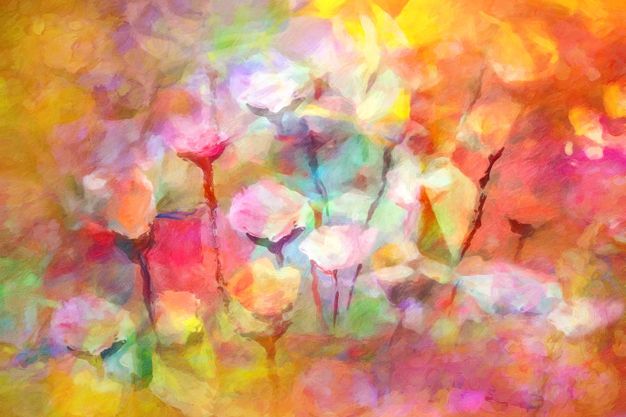 Flower Symphony Painting by Lutz Baar
