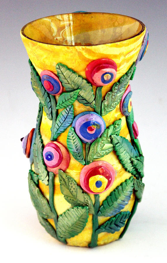 flower Vase Ceramic Art by Alene Sirott-Cope