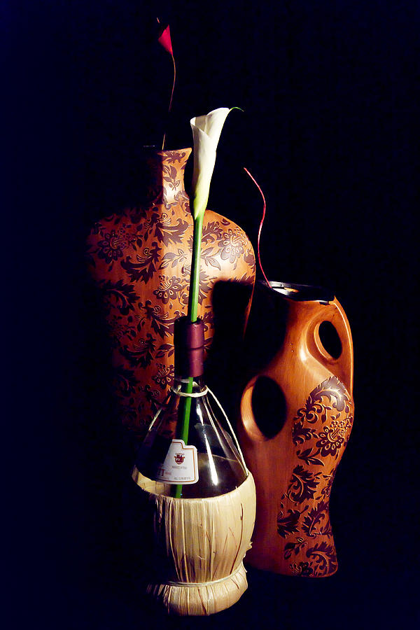 Bottle Photograph - Flower Vase by Camille Lopez