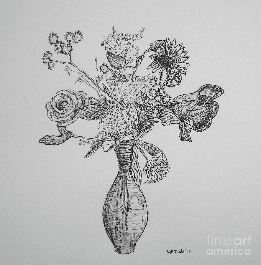 Easy and simple Flower Vase drawing. - YouTube-saigonsouth.com.vn