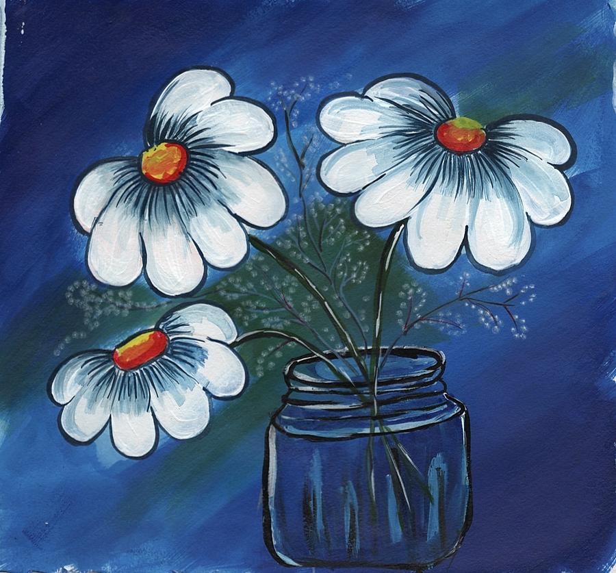 Flower With Pot Painting