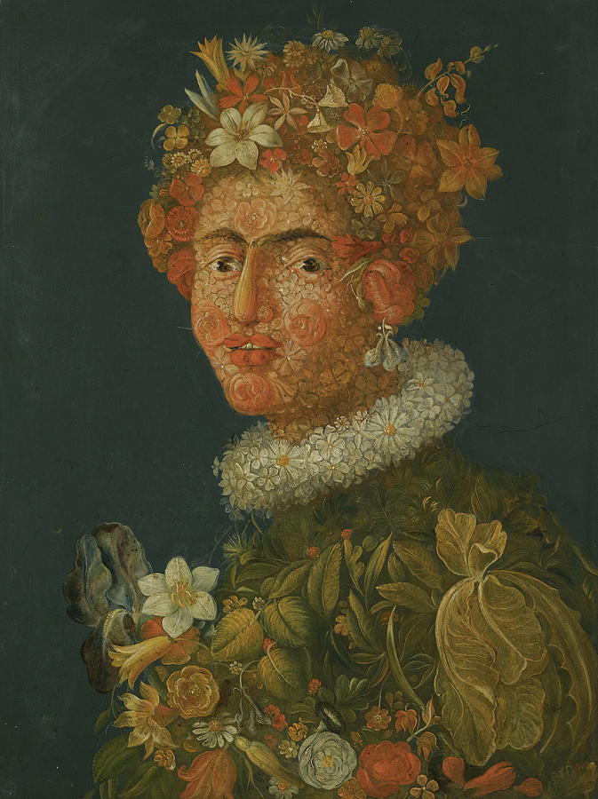 Flower Painting - Flower Woman by Giuseppe Arcimboldo
