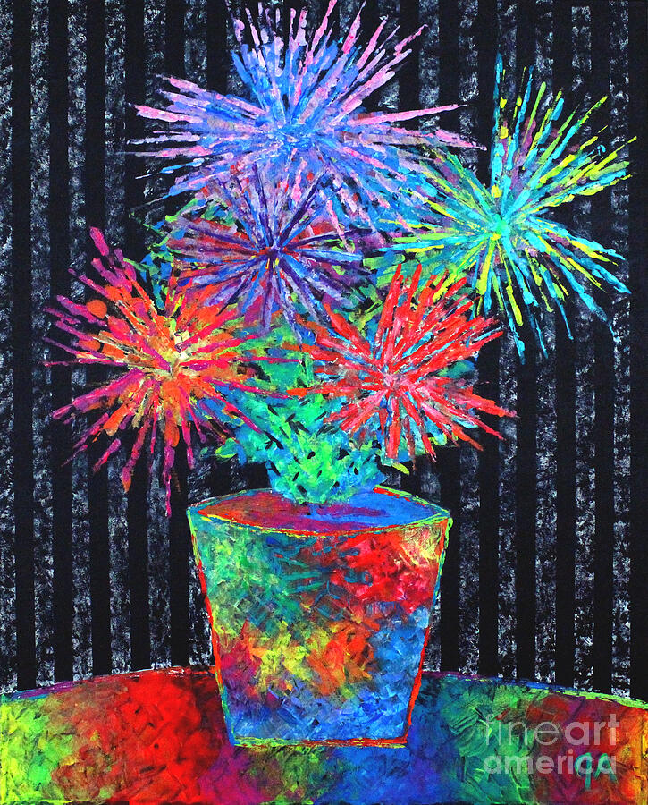 Flower-Works Plant Painting by Jeremy Aiyadurai