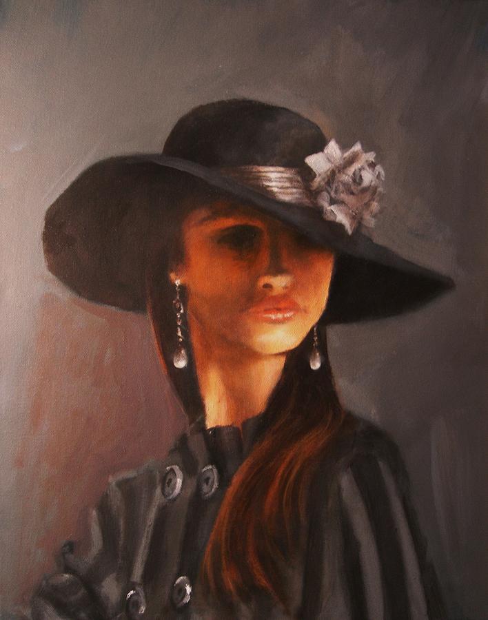 Flowered Hat Plus Attitude Painting by Tom Shropshire