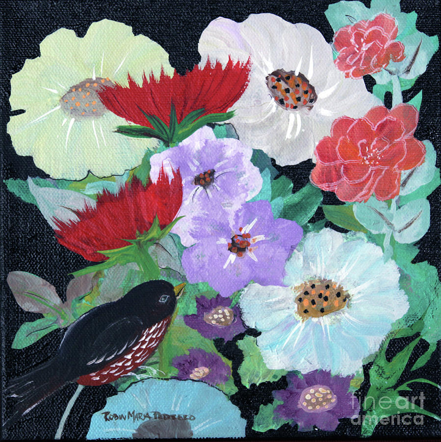 Floweret Painting by Robin Pedrero