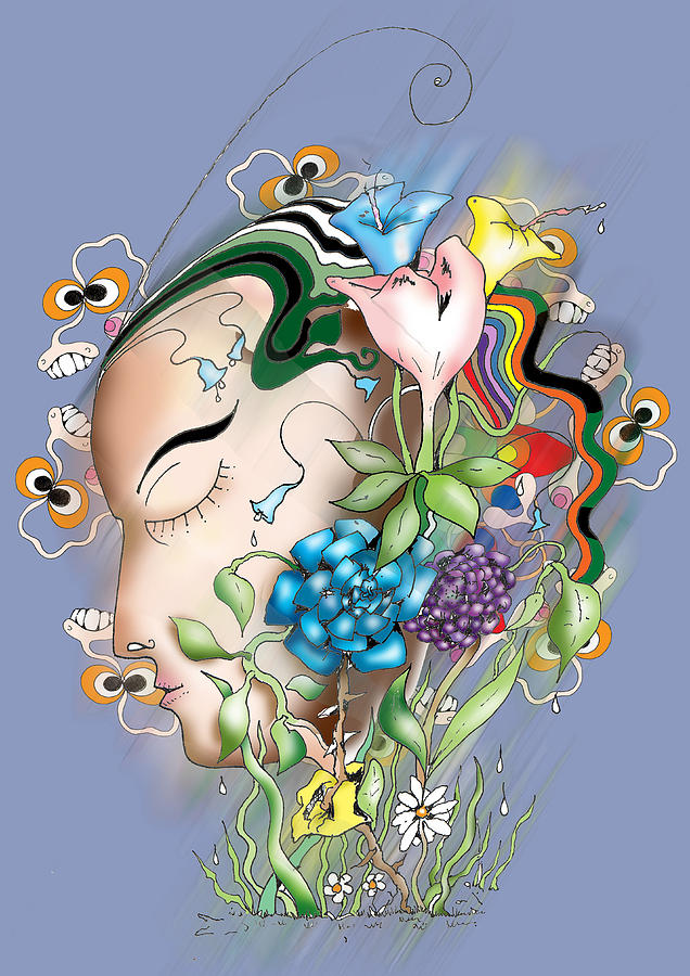 Flower Digital Art - Flowerhead by Gala Hutton