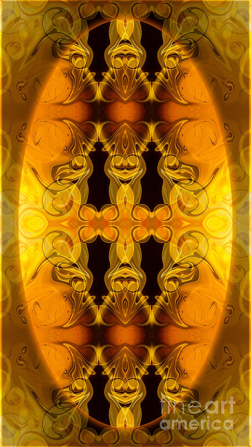 Abstract Digital Art - Flowering Energy Centers Abstract Organic Bliss Art by Omaste Wi by Omaste Witkowski