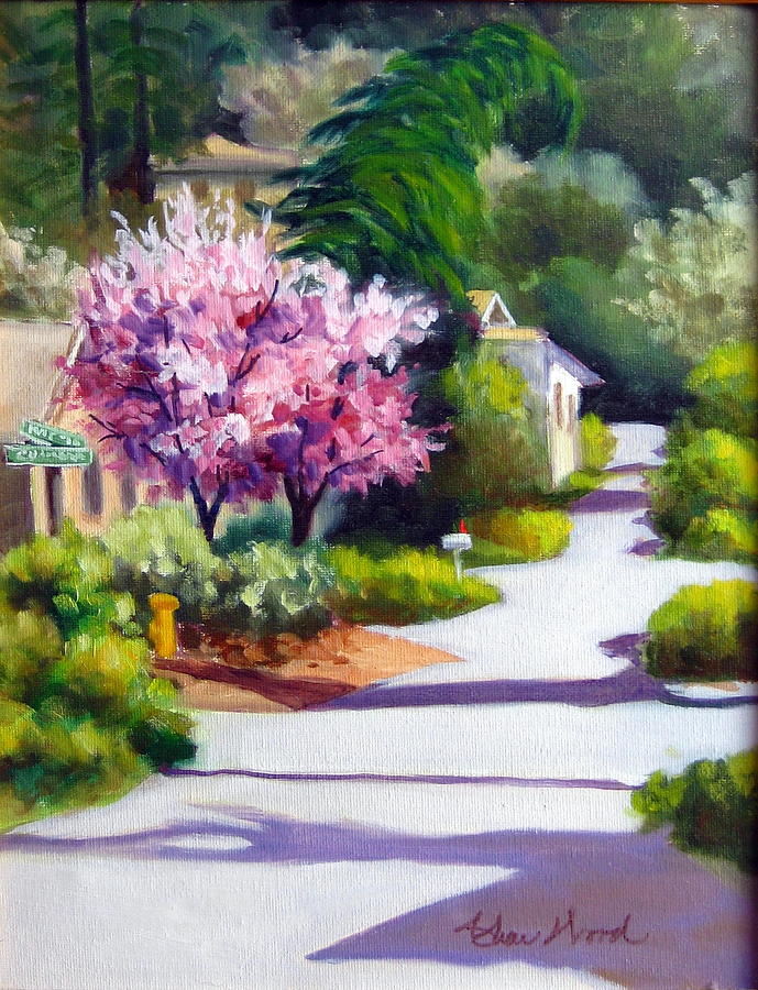 Flowering Plum in Occidental Painting by Char Wood