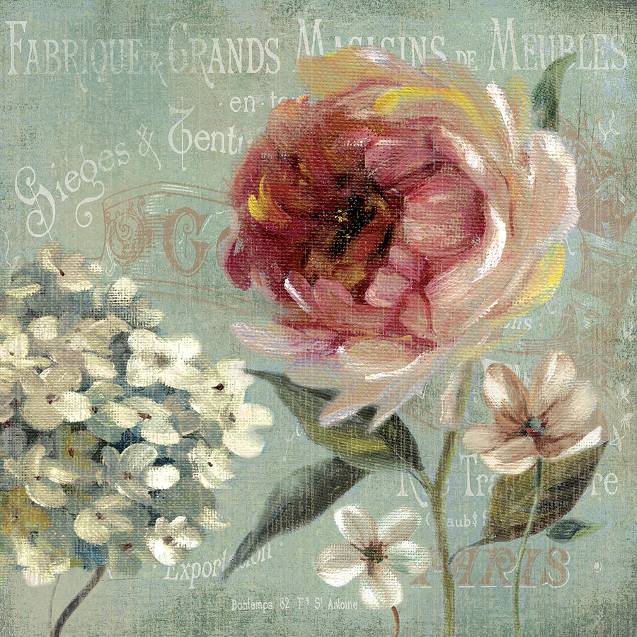Flowering Romance 1 Painting by Carol Robinson