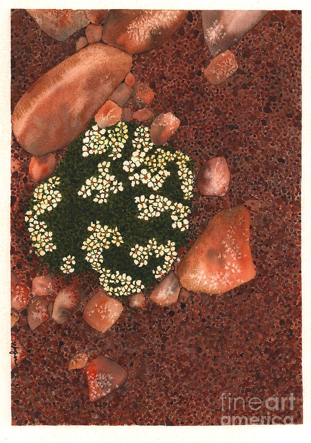 Flowermound Painting by Hilda Wagner